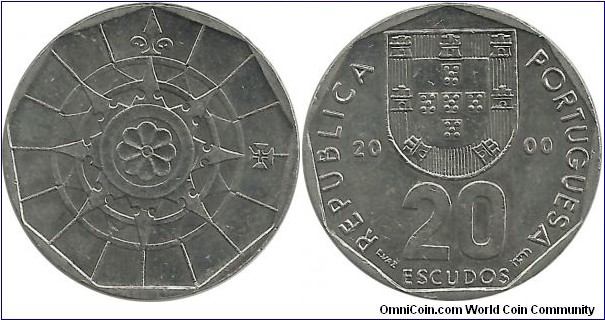 Portugal 20 Escudos 2000