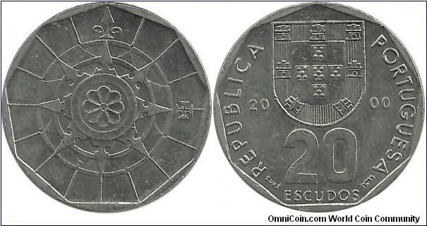 Portugal 20 Escudos 2000