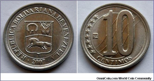 Venezuela 10 centimos.
2007 (II)