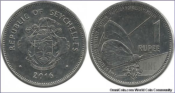 Seychelles 1 Rupee 2016