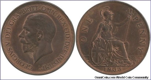 G.Britain 1 Penny 1935