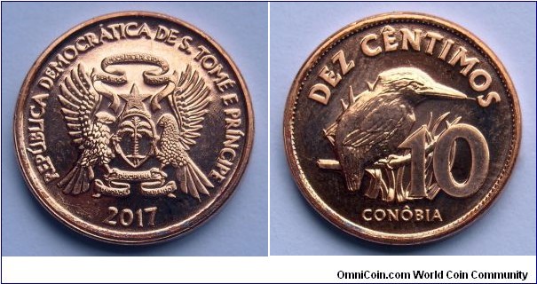 Sao Tome & Principe 10 centimos.
2017