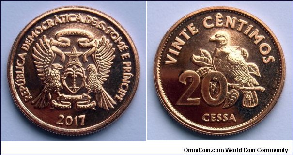 Sao Tome & Principe 20 centimos.
2017