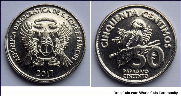 Sao Tome & Principe 50 centimos. 2017