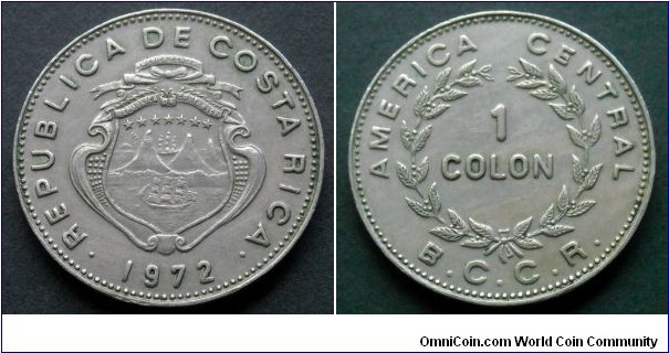 Costa Rica 1 colon.
1972