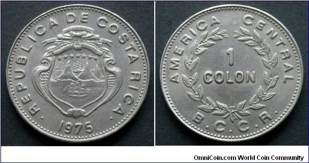 Costa Rica 1 colon.
1975
