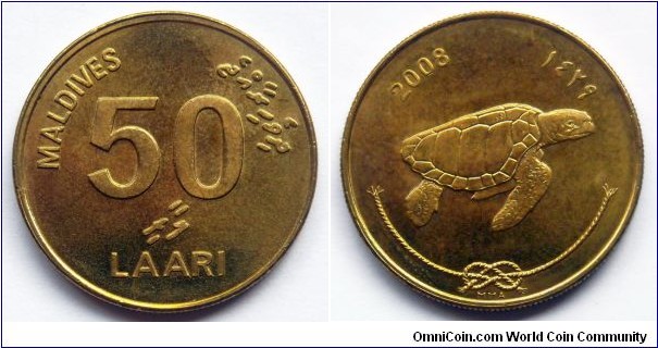 Maldives 50 laari.
2008