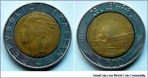 Italy 500 lire.
1988