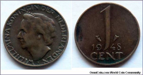 Netherlands 1 cent.
1948