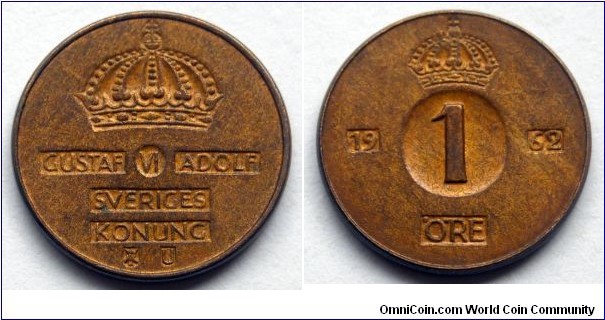 Sweden 1 ore.
1962