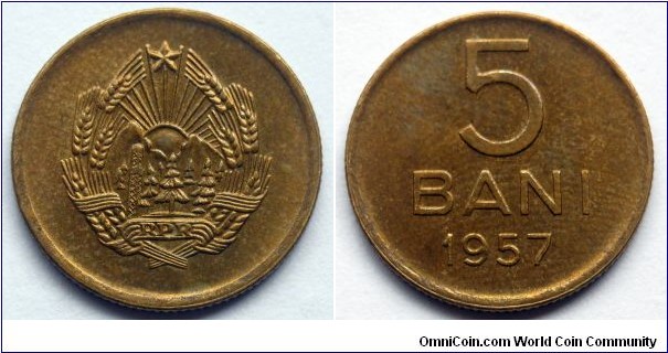 Romania 5 bani.
1957