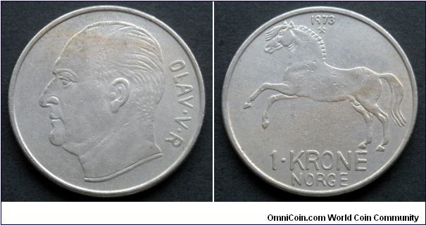 Norway 1 krone.
1973