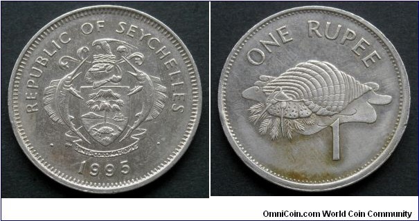 Seychelles 1 rupee.
1995 (II)