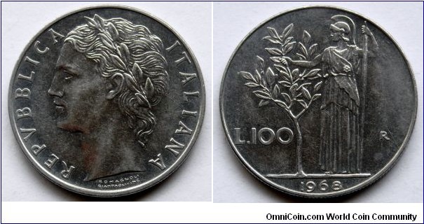 Italy 100 lire.
1968