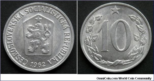 Czechoslovakia 10 haleru.
1962 (II)