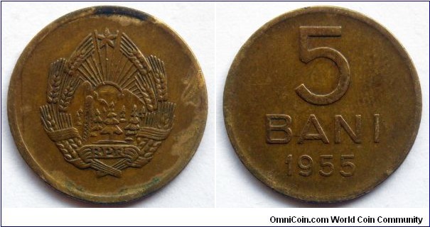 Romania 5 bani.
1955