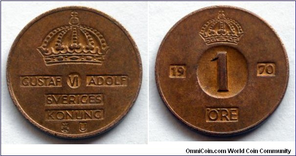 Sweden 1 ore.
1970