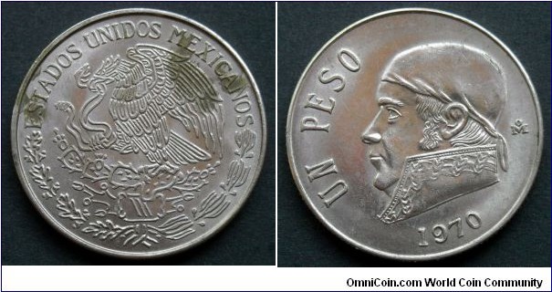 Mexico 1 peso.
1970