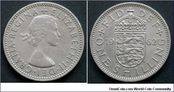 1 shilling. 1962, English (II)