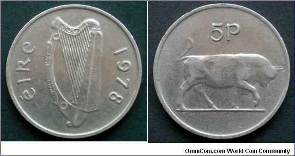 Ireland 5 pence.
1978