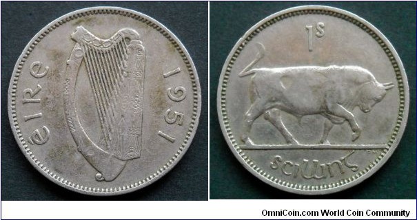 Ireland 1 shilling.
1951