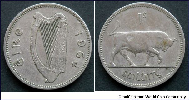 Ireland 1 shilling.
1964