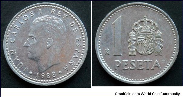 Spain 1 peseta.
1988