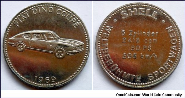 Shell token - Fiat Dino Coupe