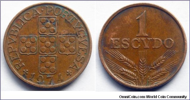 Portugal 1 escudo.
1974 (II)