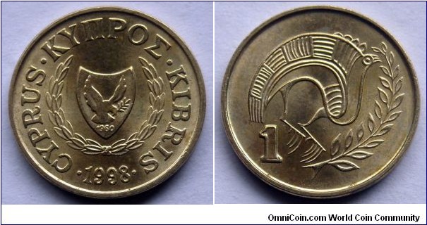 Cyprus 1 cent.
1998