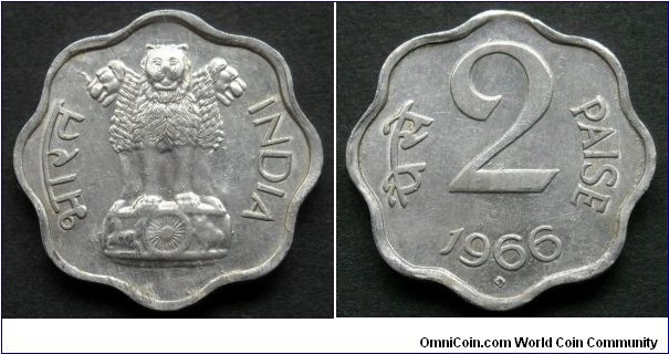 India 2 paise.
1966, Mint Bombay.
