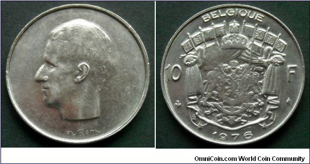 Belgium 10 francs.
1976, Belgique