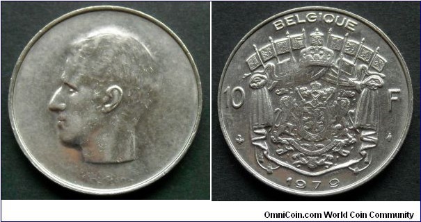 Belgium 10 francs.
1979, Belgique