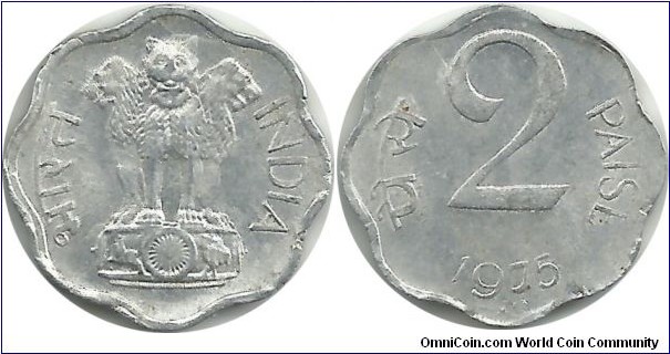India-Republic 2 Paise 1975(C)