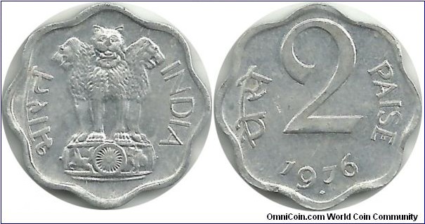 India-Republic 2 Paise 1976(B)
