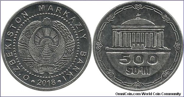 Uzbekistan 500 Som 2018