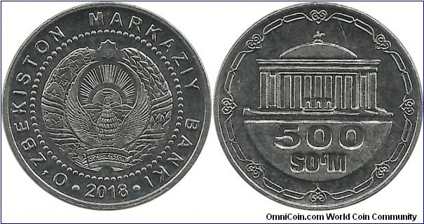 Uzbekistan 500 Som 2018