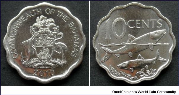 Bahamas 10 cents.
2010