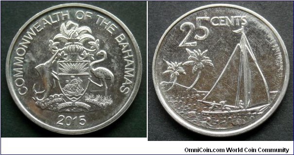 Bahamas 25 cents.
2015