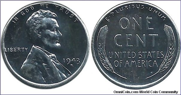 USA 1 Cent 1943S