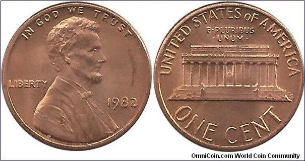 USA 1 Cent 1982(P)