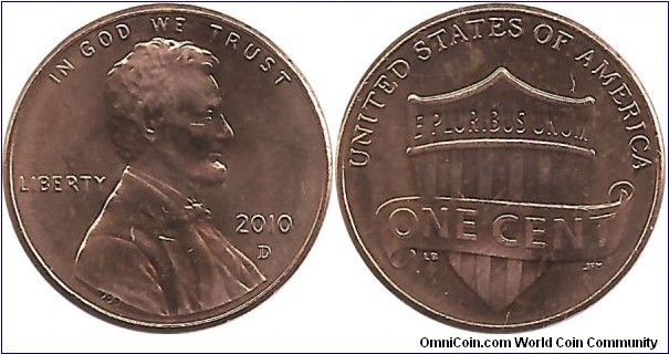 USA 1 Cent 2010D