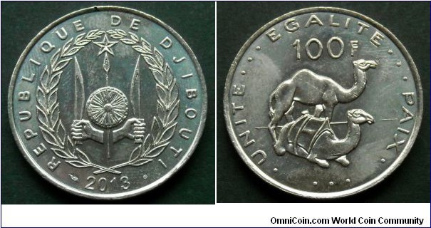 Djibouti 100 francs.
2013 (II)