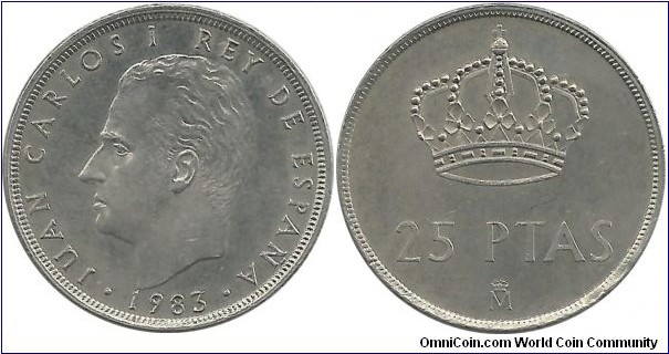 Spain 25 Pesetas 1983