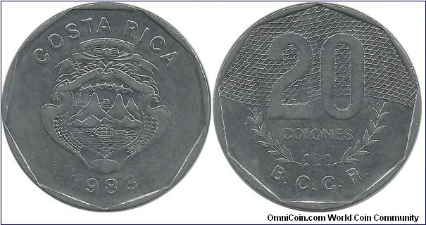CostaRica 20 Colones 1983(v)