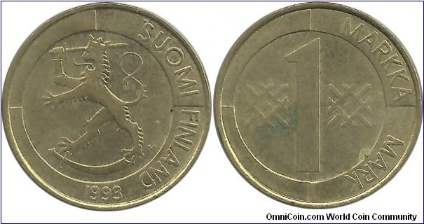 Finland 1 Markka 1993M