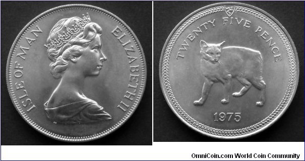 Isle of Man 1 crown.
1975, Manx Cat.