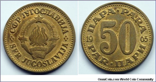 Yugoslavia 50 para.
1965