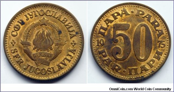 Yugoslavia 50 para.
1975