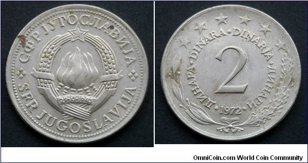 Yugoslavia 2 dinara.
1972 (II)
